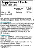 Kinara Slo Niacin 500mg tablet close-up showing dosage