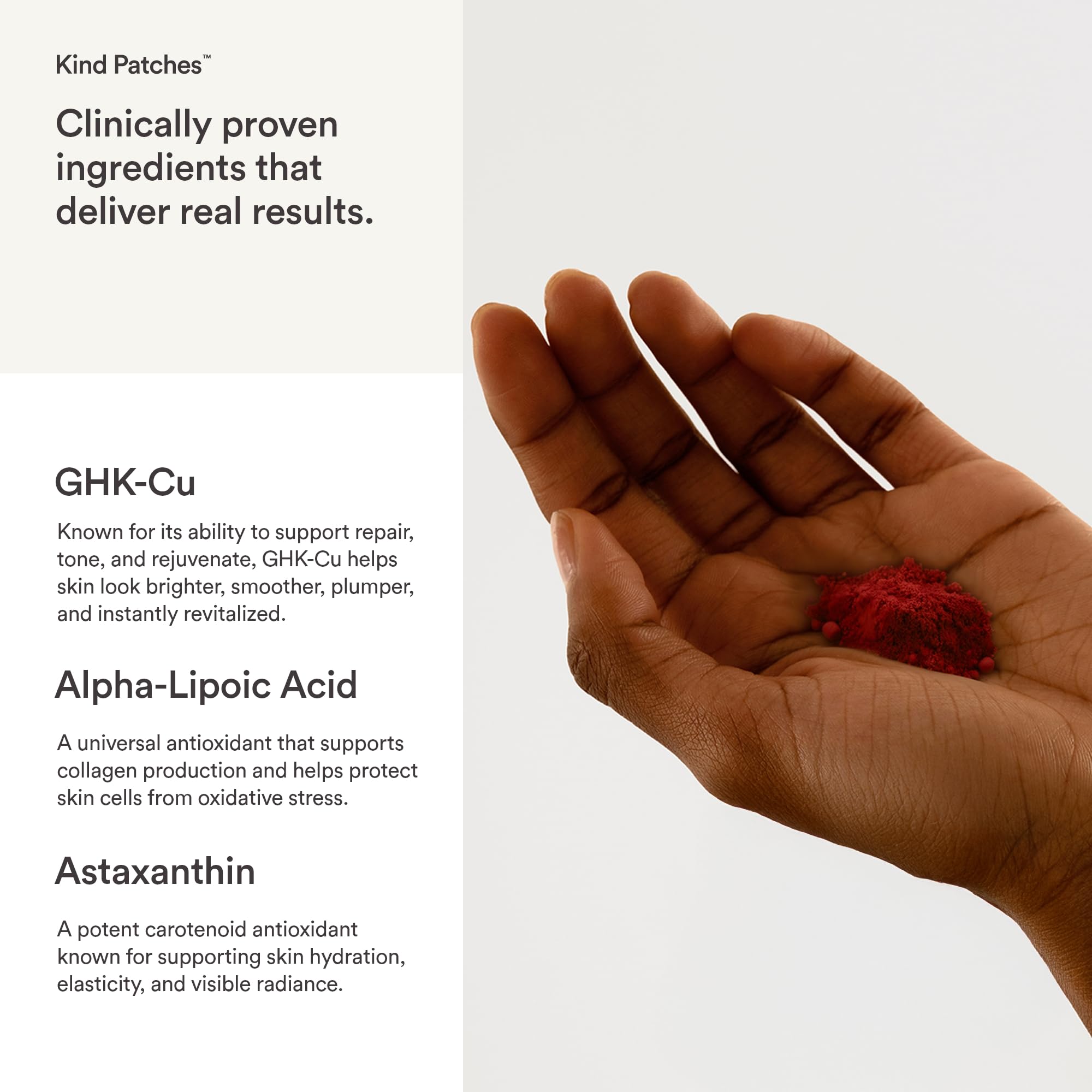 Kind Patches Astaxanthin Vegan Patches close-up