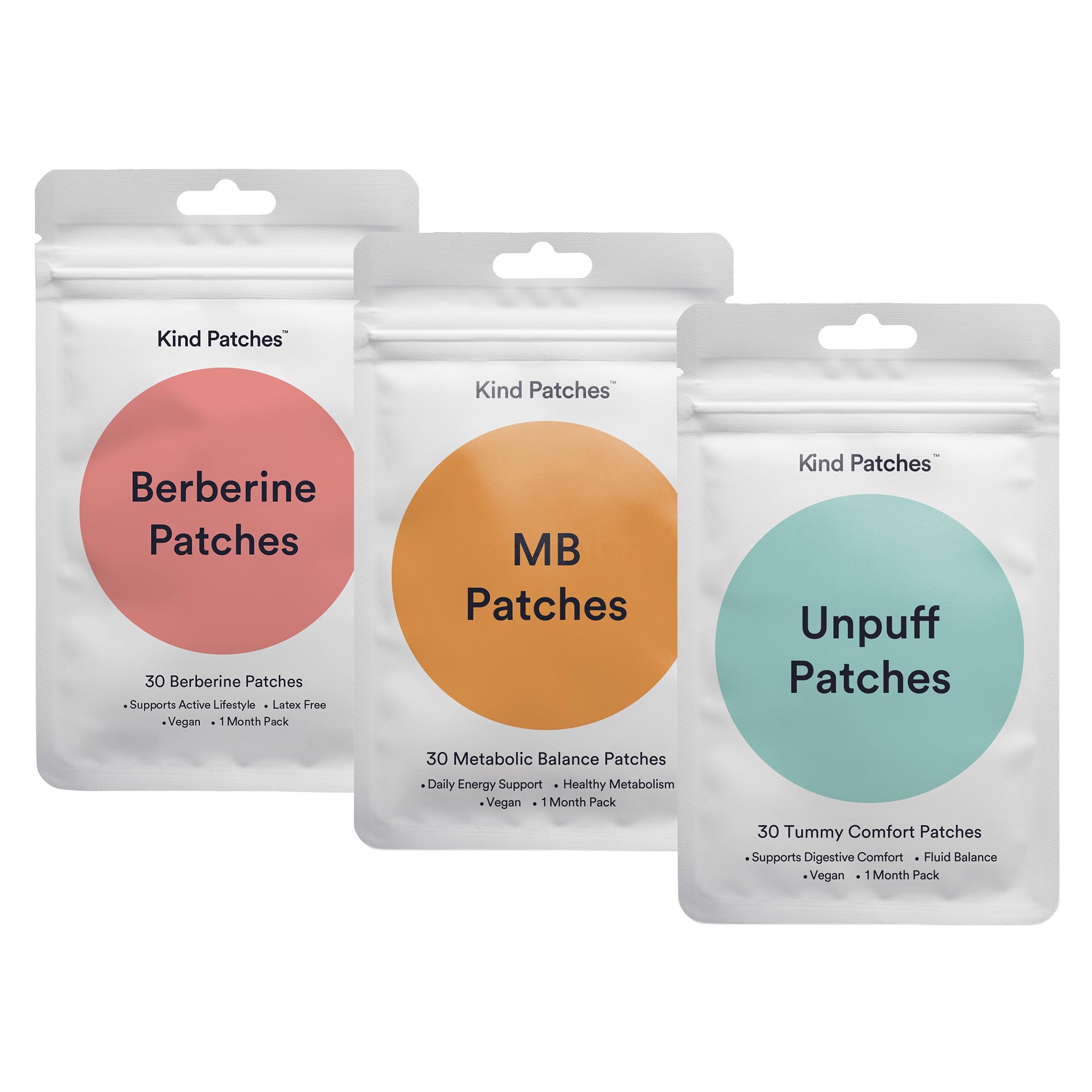 Kind Patches Berberine Supplement Patches front view