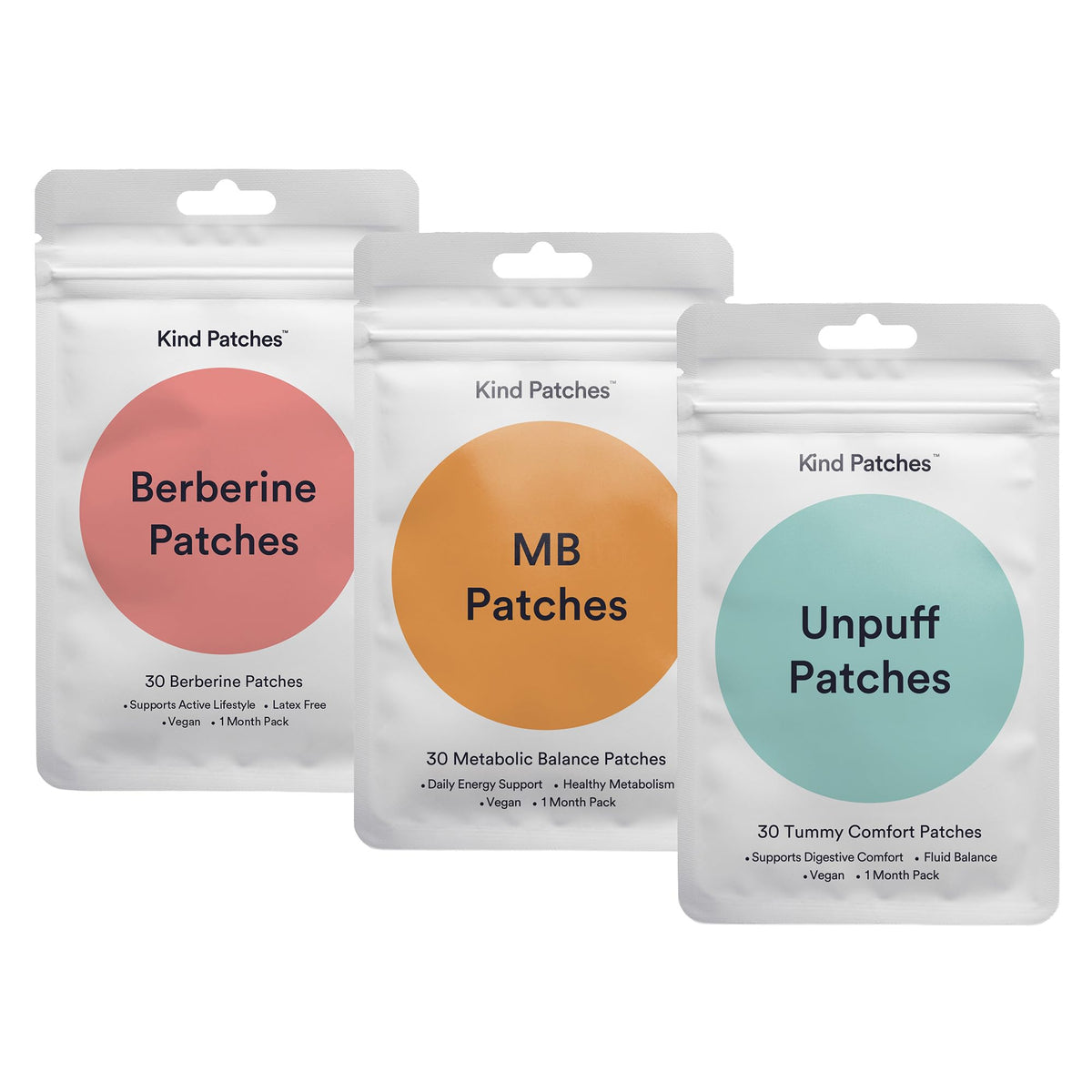 Kind Patches Berberine Supplement Patches front view