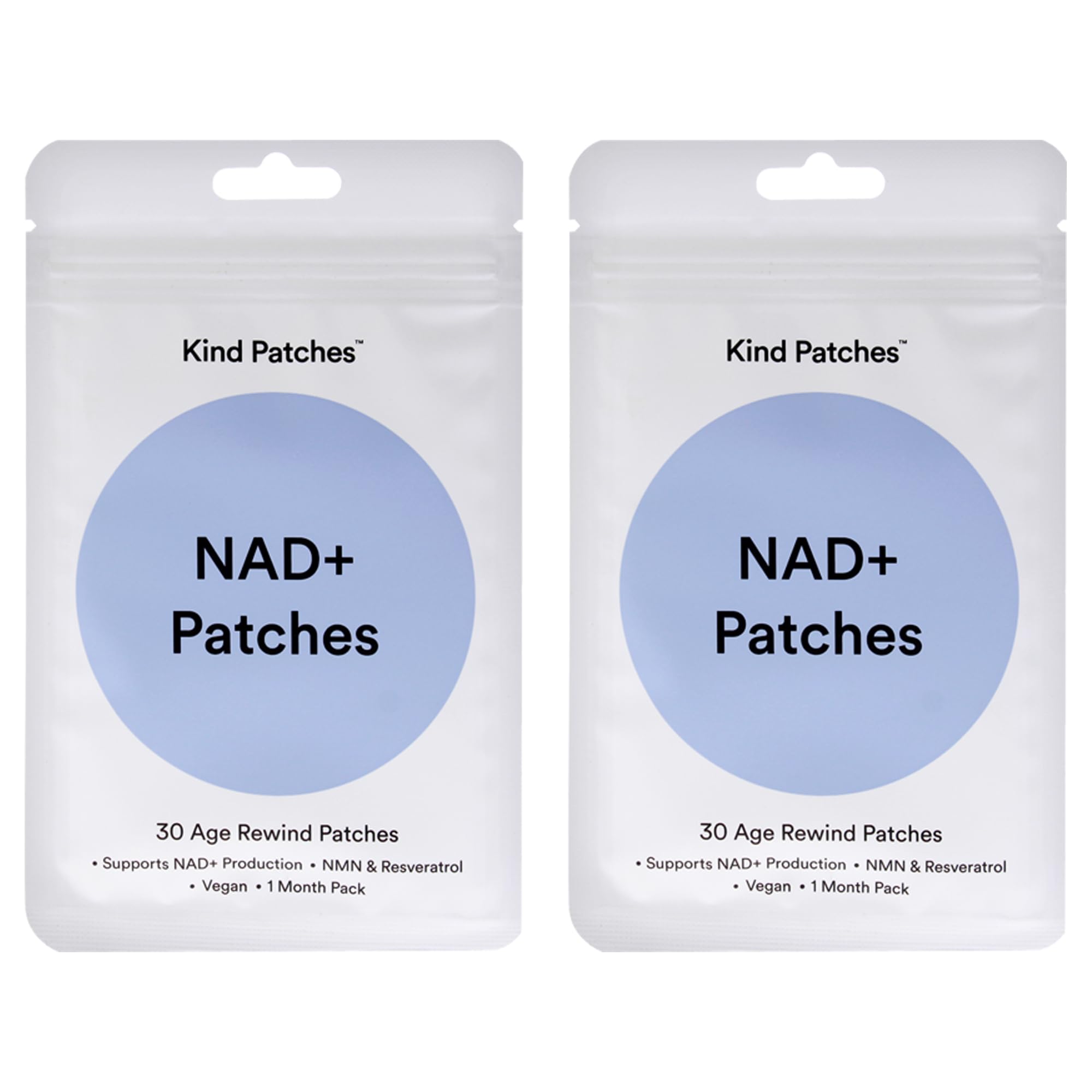 Kind Patches NAD+ Patches 60 count packaging front view