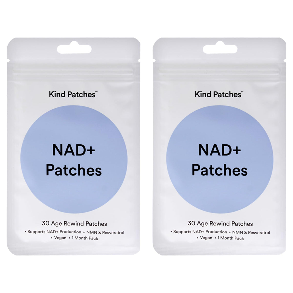 Kind Patches NAD+ Patches 60 count packaging front view