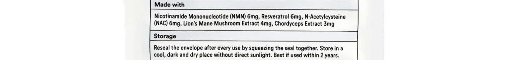 Kind Patches NAD Plus Patches packaging with ingredients listed