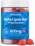 kindnature Alpha Lipoic Acid Gummies front view, mixed berry