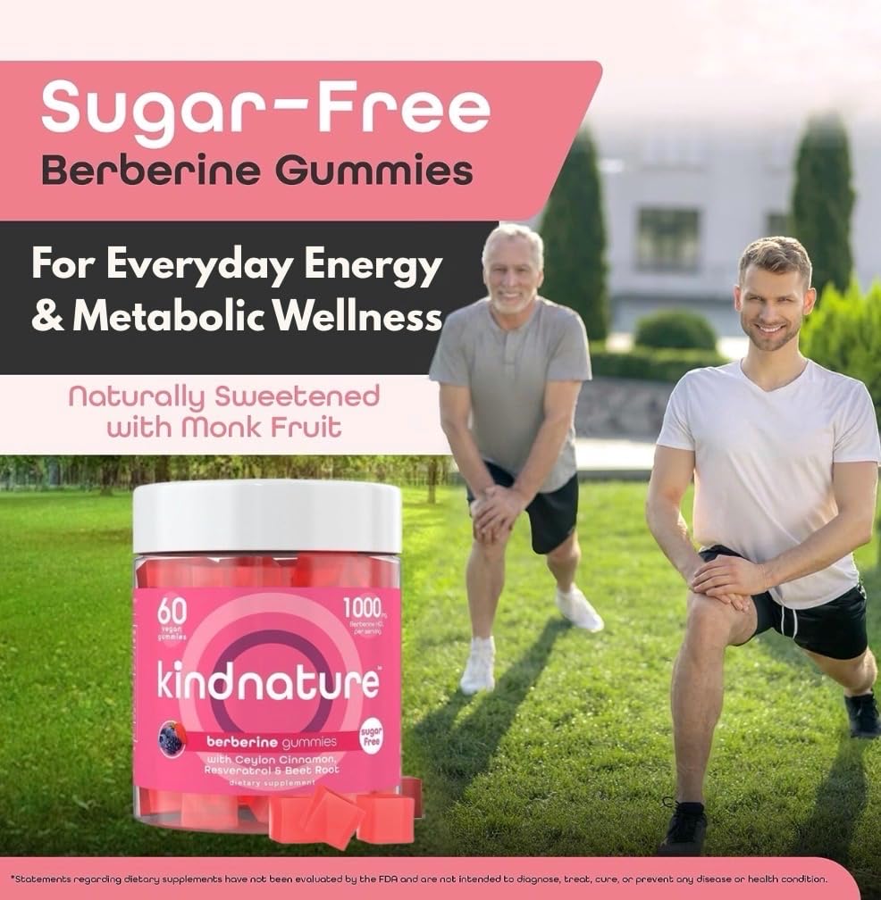 kindnature Berberine Gummies 1000mg close-up of gummies