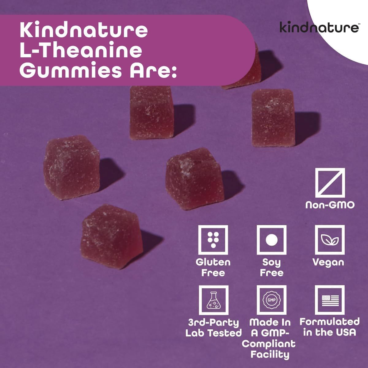 kindnature L-Theanine Gummies nutritional information