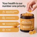 kindnature Manuka Honey Gummies back view of packaging