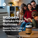 kindnature Manuka Honey Gummies close-up of gummies