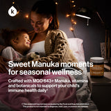 kindnature Manuka Honey Gummies lifestyle scene with family