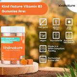kindnature Niacinamide Gummies 500mg close-up of gummies
