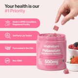 kindnature Pure Potassium Gummies 500mg ingredients list