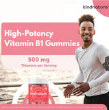 kindnature Thiamine Gummies 500mg close-up of gummies