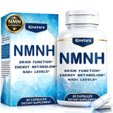 Kinetara NMNH Supplement 500mg front view of bottle