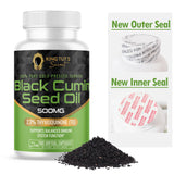 KING TUT'S SECRET Black Seed Oil Capsules bottle with double seal