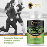 KING TUT'S SECRET Black Seed Oil Capsules with safety seals