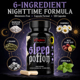 Kingdom Supplements Sleep Potion ingredients list on packaging