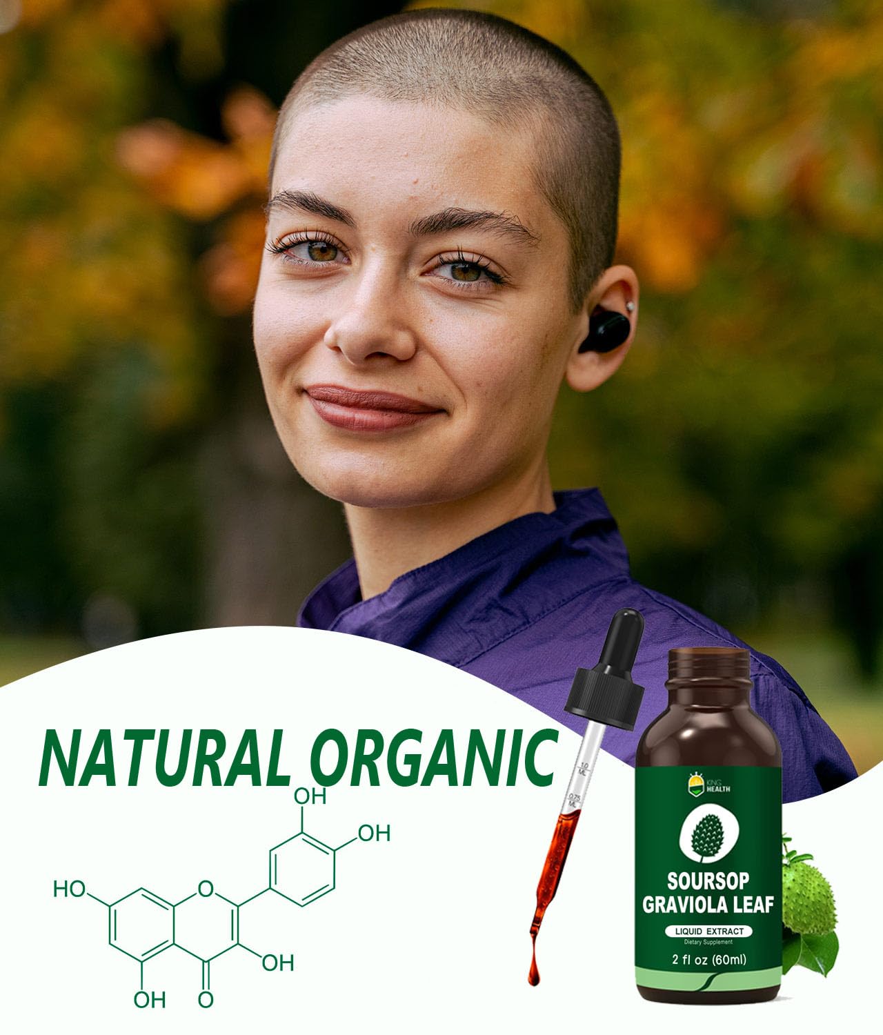 KingHealth Soursop Bitters Liquid 113g with ingredients