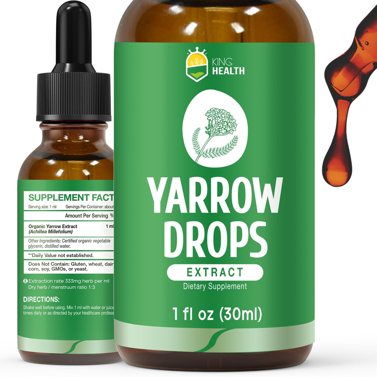 KingHealth Yarrow Tincture 100ml front view