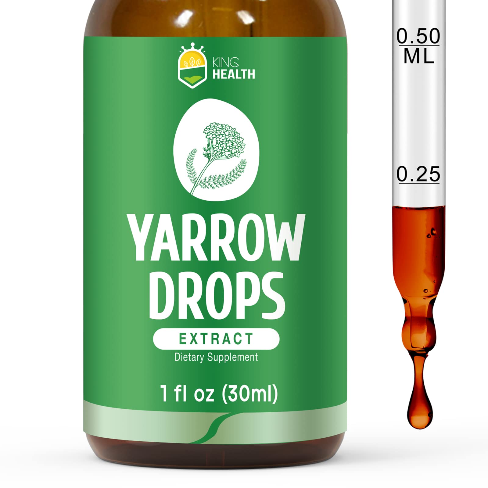 KingHealth Yarrow Tincture 100ml in a natural setting