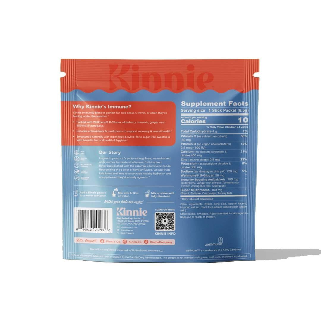Kinnie Hydration & daily wellness Support Drink Mix family-friendly setting