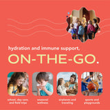 Kinnie Hydration & daily wellness Support Drink Mix in a lunchbox