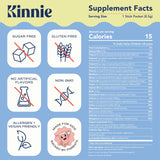 Kinnie Kids Multivitamin Powder scoop beside a smoothie