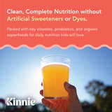 Kinnie Kids Multivitamin Powder with organic ingredients display