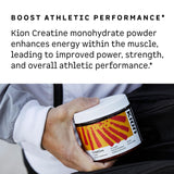 Kion Creatine Monohydrate 200g back view with nutritional information