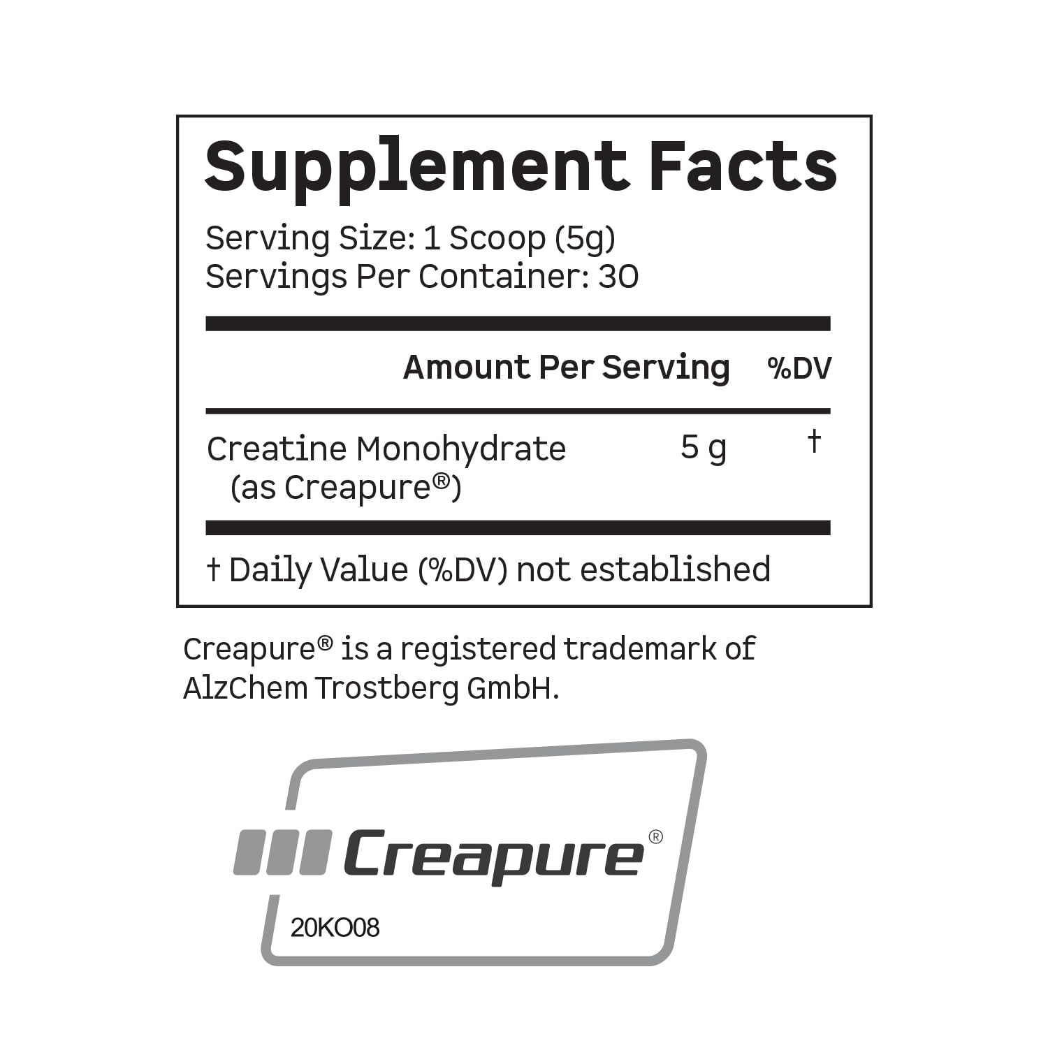 Kion Creatine Monohydrate 200g packaging with Creapure label