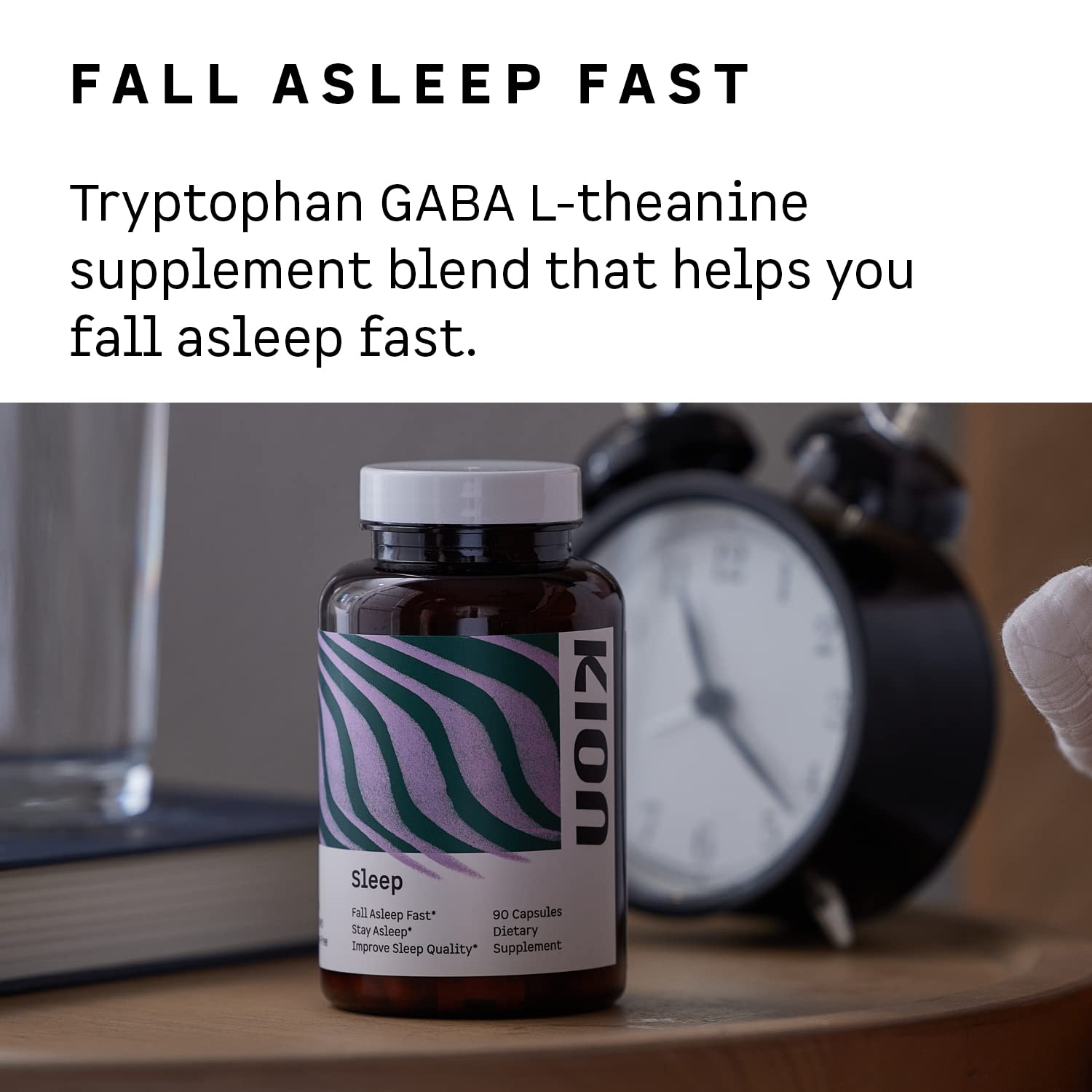 Kion Natural Sleep Aid Capsules bottle with label