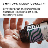Kion Natural Sleep Aid Capsules with measuring spoon