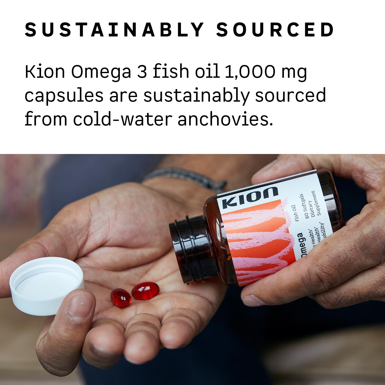 Kion Omega 3 Fish Oil 1000mg softgels with rosemary extract