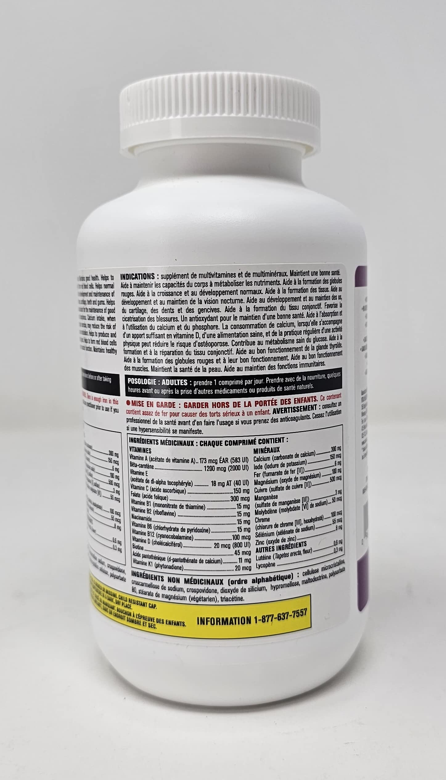 KIRKLAND Blended Vitamin & Mineral Supplement 653g tablet ingredients list