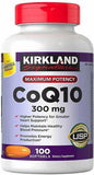 KIRKLAND CoQ10 300 mg antioxidant supplement front view