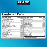 KIRKLAND Daily Multivitamin packaging with nutritional information