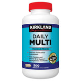 KIRKLAND Daily Multivitamin with Calcium and Vitamin D front view