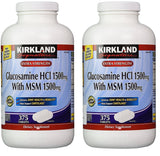 KIRKLAND Extra Strength Glucosamine HCI with MSM 1500mg front view