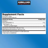 KIRKLAND Extra Strength Glucosamine HCI with MSM packaging details