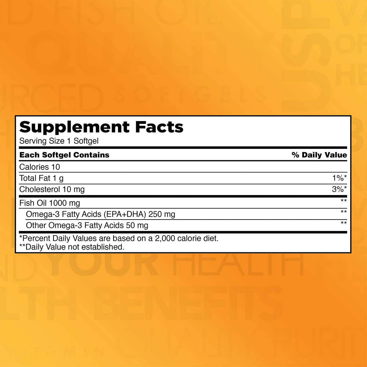 KIRKLAND Fish Oil Supplement 1311g packaging details