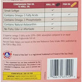 KIRKLAND Krill Oil 500mg softgel side view