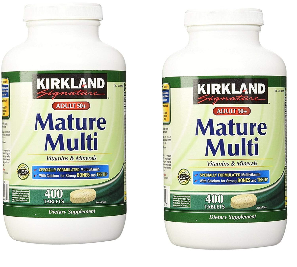 KIRKLAND Mature Multivitamin with Calcium 454g front view
