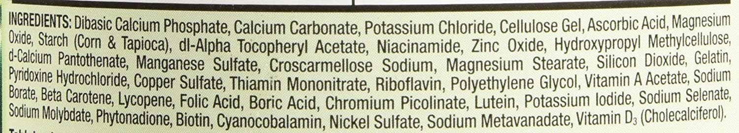 KIRKLAND Mature Multivitamin with Calcium 454g on a wooden table
