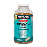 KIRKLAND Omega 3 Premium Fish Oil capsule front view