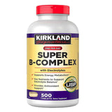 KIRKLAND Super B-Complex Tablets front view with packaging