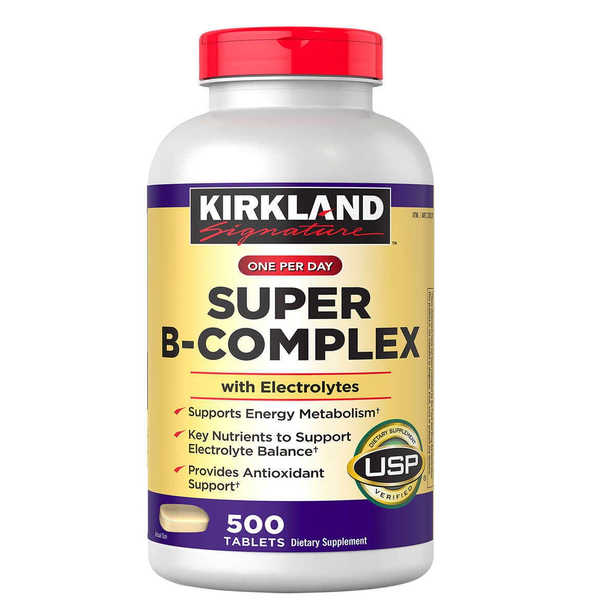 KIRKLAND Super B-Complex with Electrolytes front view