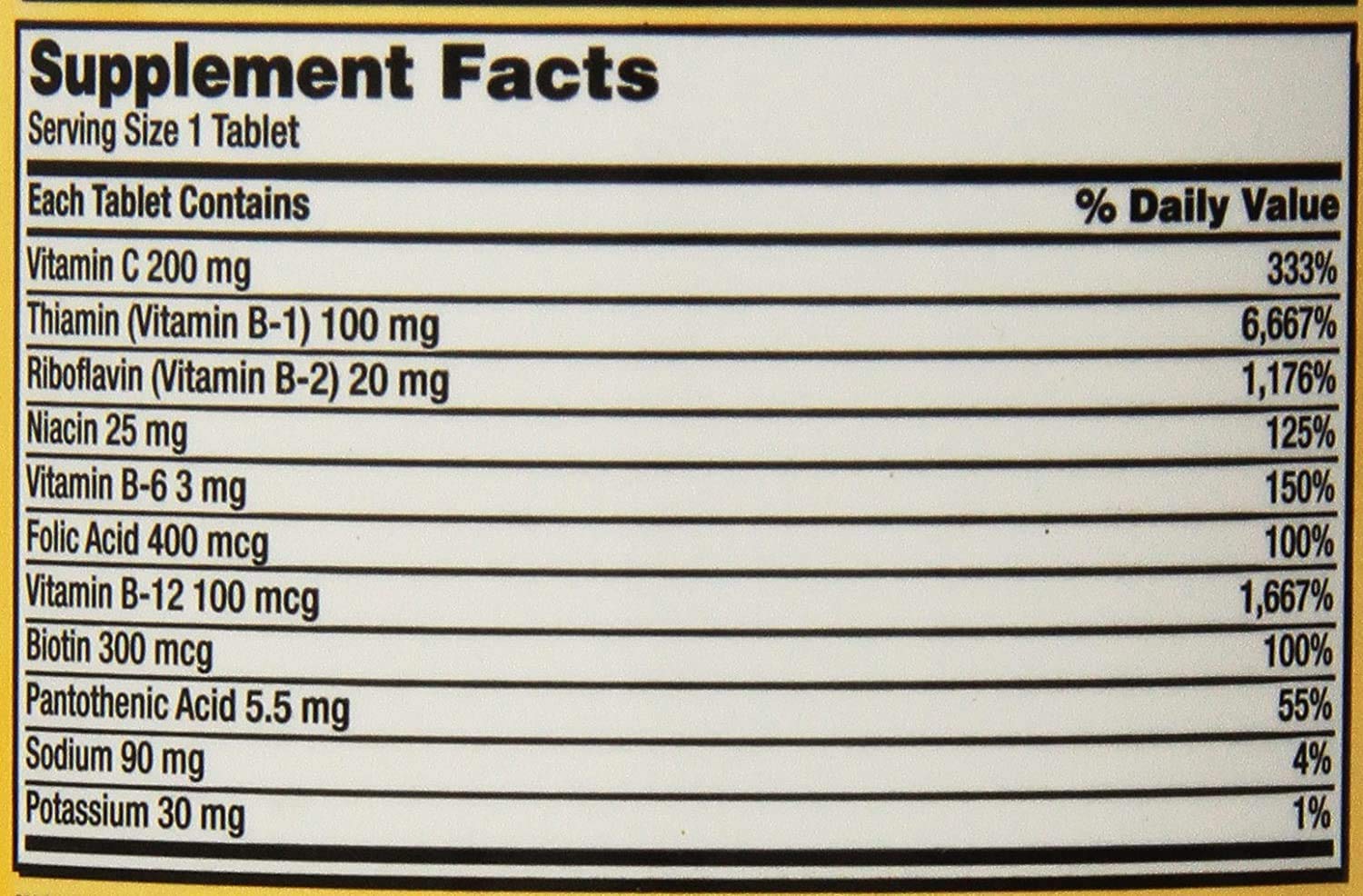KIRKLAND Super B-Complex with Electrolytes tablet close-up