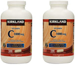KIRKLAND Vitamin C with Rose Hips 1000 mg capsule bottle front view