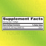 KIRKLAND Vitamin D3 2000 IU softgels packaging