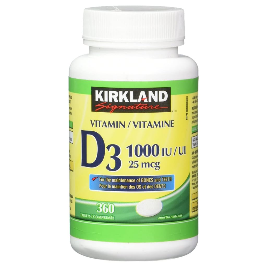 KIRKLAND Vitamin D3 25 mcg ingredients list