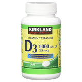KIRKLAND Vitamin D3 25 mcg ingredients list